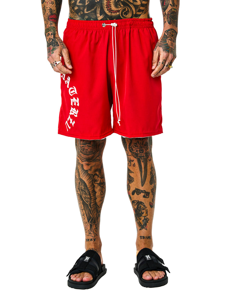SHORTS HATERZ HALF RED