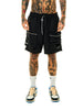 BERMUDA CARGO ZIPPER BLACK